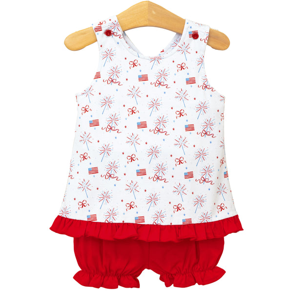 Fireworks and Freedom Swing Back Bloomer Set