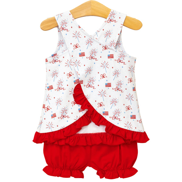 Fireworks and Freedom Swing Back Bloomer Set