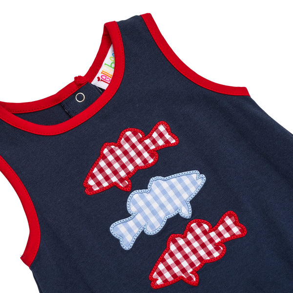 Patriotic Fish Trio Bubble