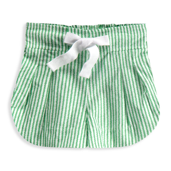 Printed Whitley Shorts- Green Stripe