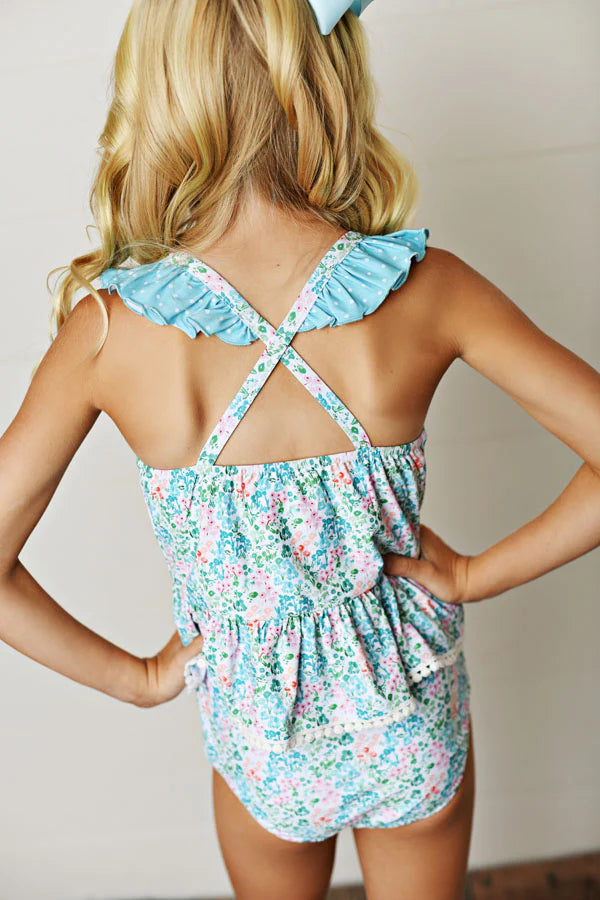 Sea Breeze Bloom Tunic Swimsuit