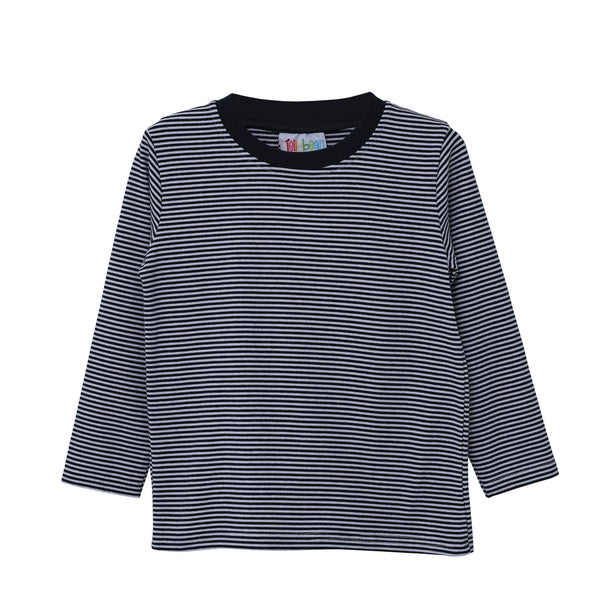 Graham LS Shirt- Navy Stripe