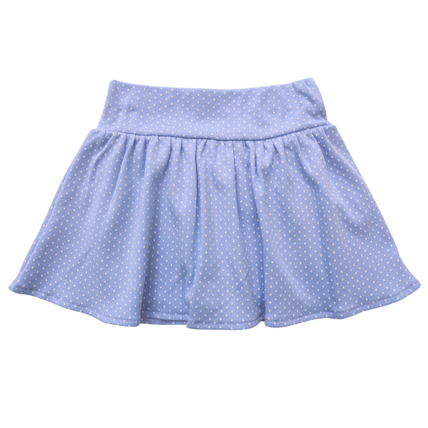 Sky Blue Polka Dot Skort