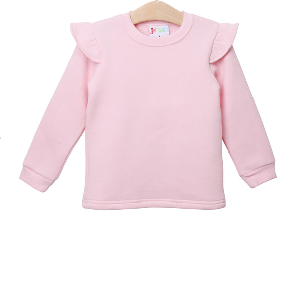 Ruffle Sweatshirt- Light Pink