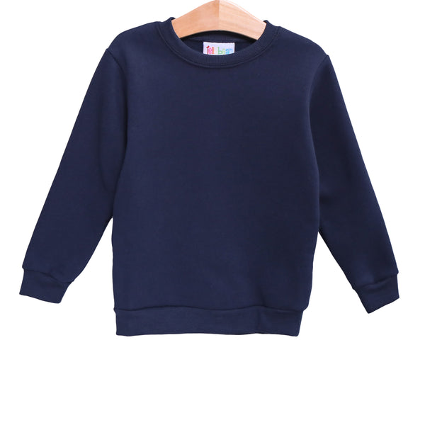 Pullover Fleece Sweatshirt- Navy