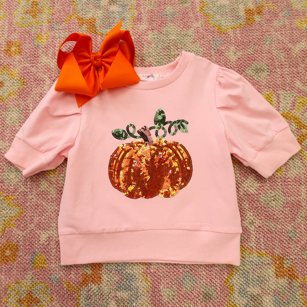 Sequin Pumpkin Shirt