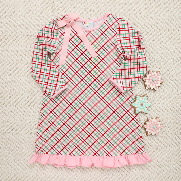 Merry & Bright Christmas Plaid Dress