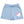 Picot Trim Baseballs Shorts- Sky Blue