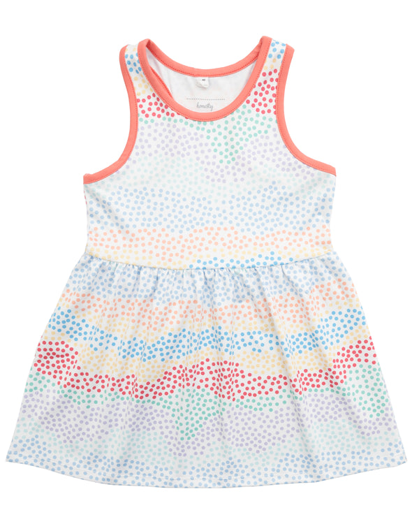 Tennis Dress- Multi Dots