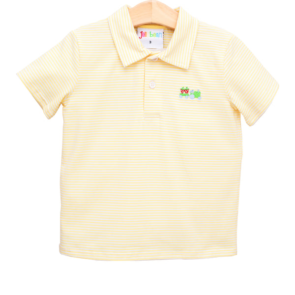 Strawberry Tractor Embroidery SS Polo