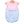 Amelia Bubble- Pink with Light Blue Stripe