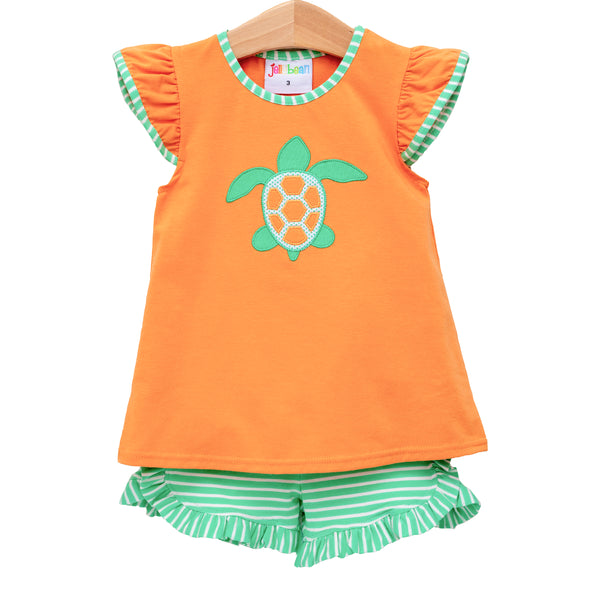 Sea Turtle Flutter Short Set