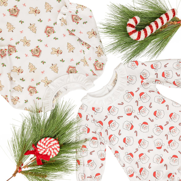 Sweet Santa Print Dress