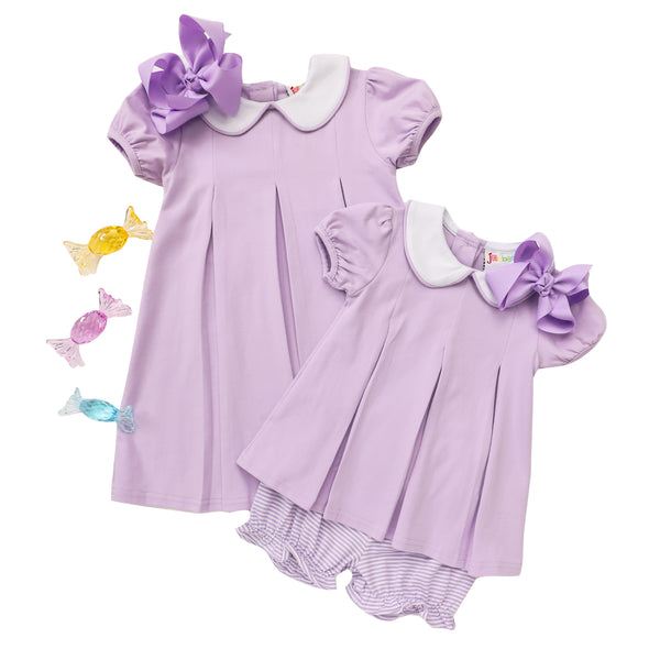 Pleat Bloomer Set- Lavender