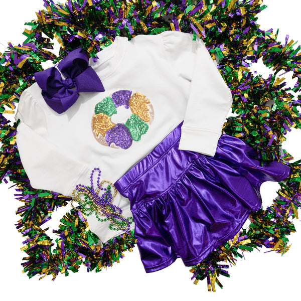 Holly Sequin King Cake Sweatshirt