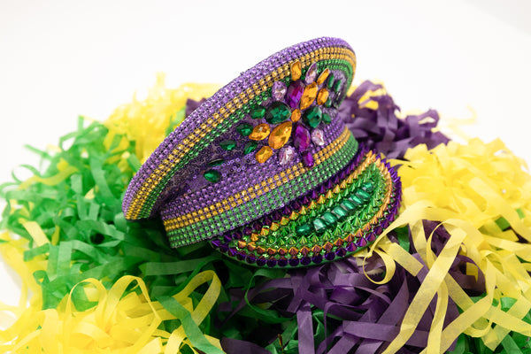 Mardi Gras Rhinestone Conductor Hat