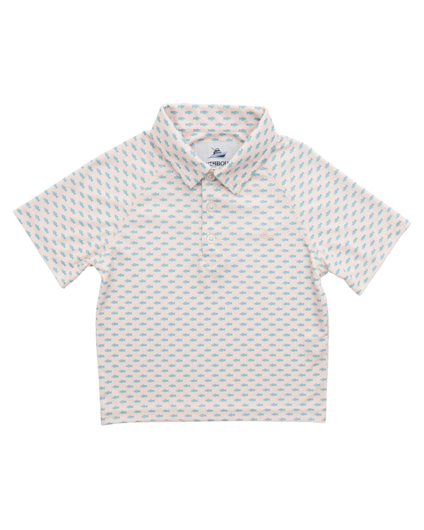 Fish Print Polo