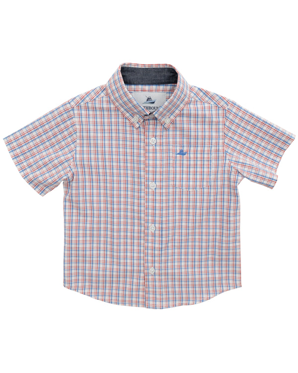 SS Dress Polo- Red/White/Blue