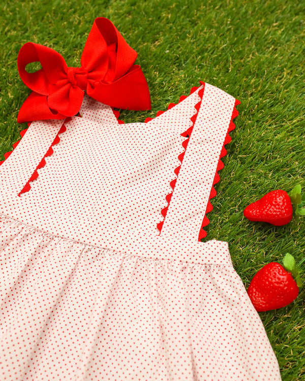 Strawberry Dress- Red Dot