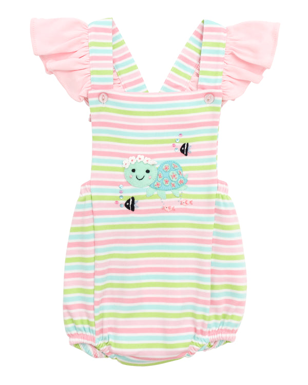 Trinity Turtle Ruffle Sunsuit