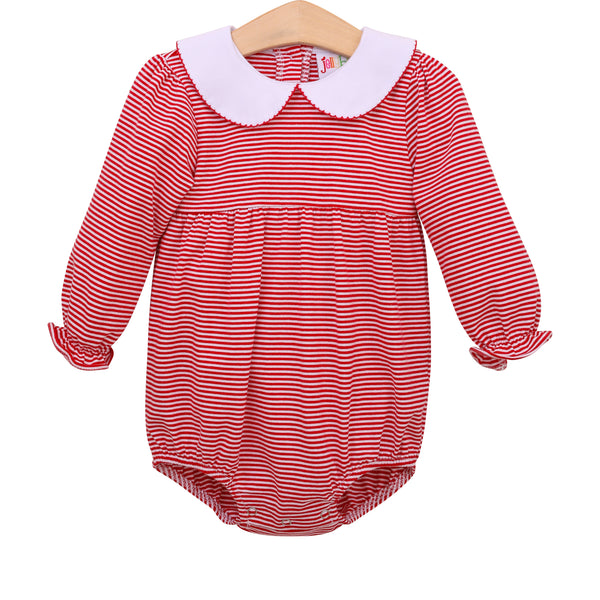 Charlotte LS Bubble- Red Stripe