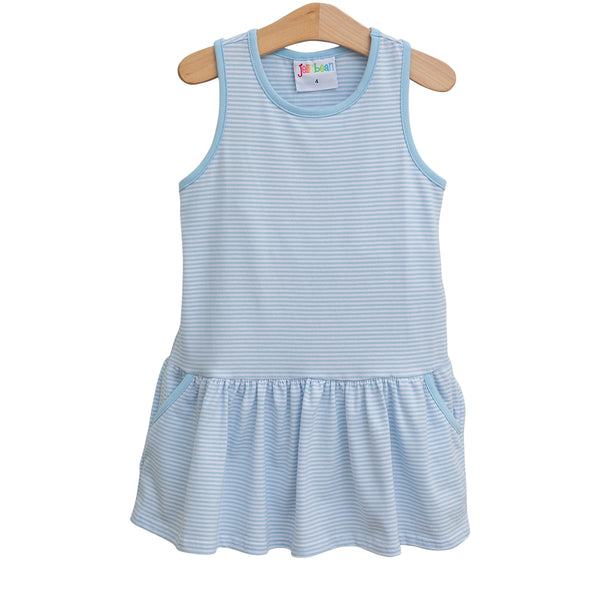 Bow Back Cheer Dress- Light Blue