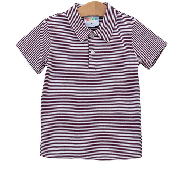 Michael Polo- Maroon Stripe