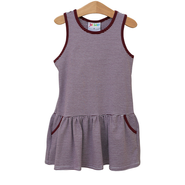 Bow Back Cheer Dress- Maroon