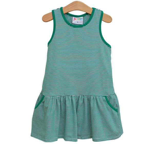 Bow Back Cheer Dress- Kelly Green