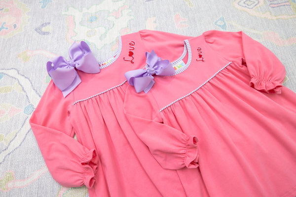 Love Embroidery Bloomer Set