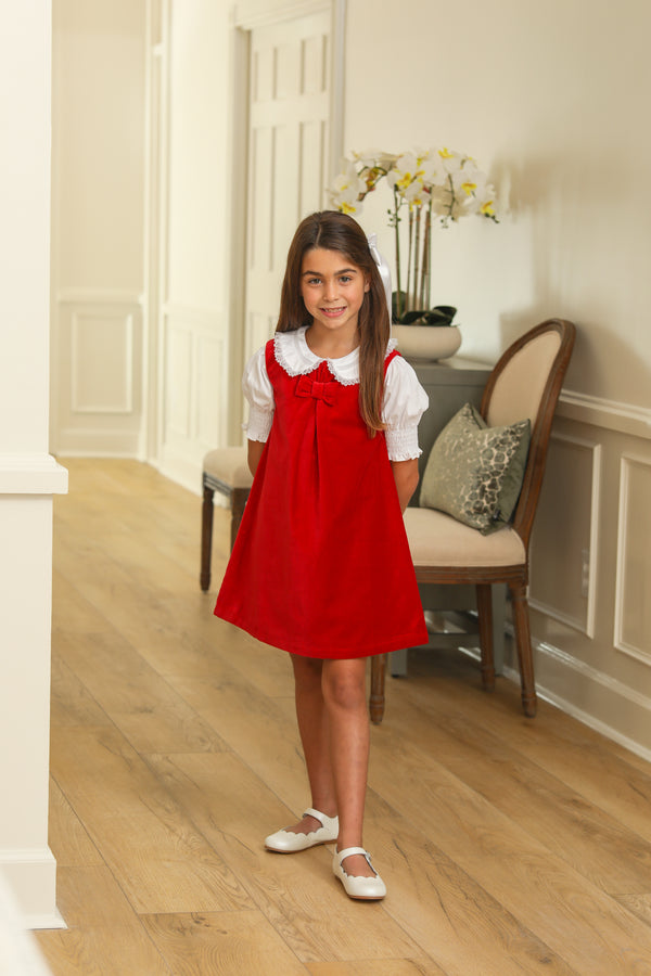 Red Velvet Jumper Dress