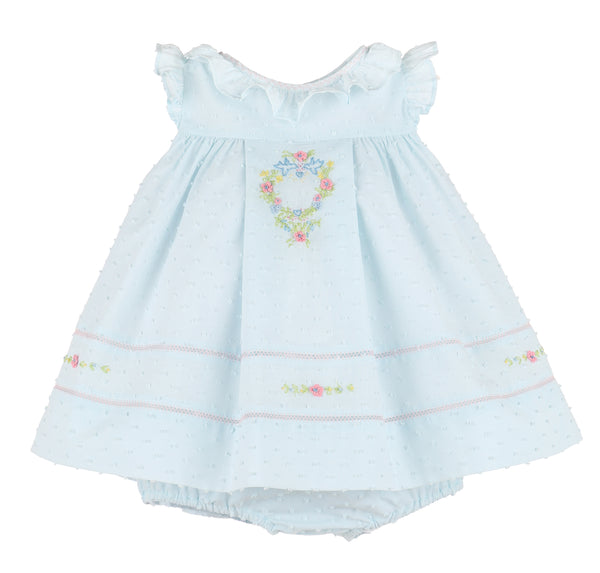 Dotted Ruffle Float- Blue