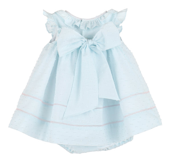 Dotted Ruffle Float- Blue