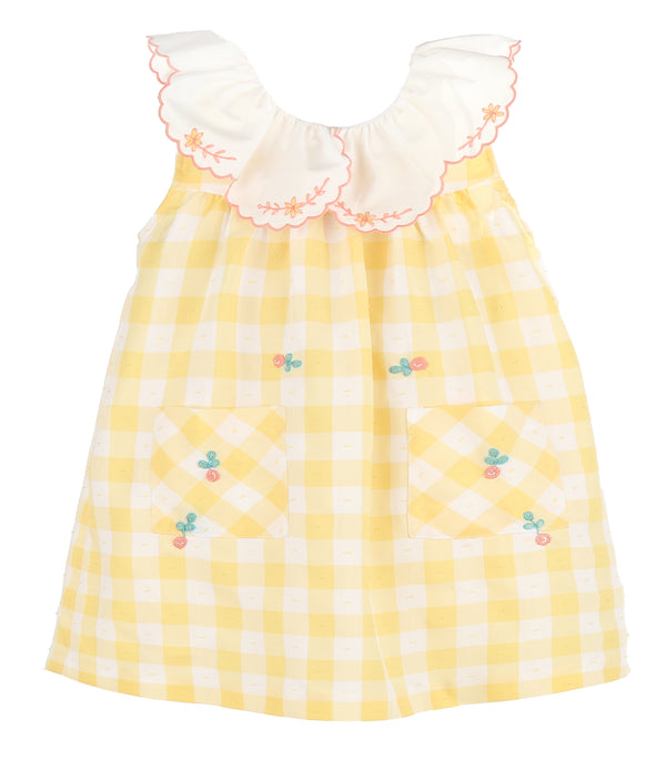 Citrus Blooms Dress- Yellow