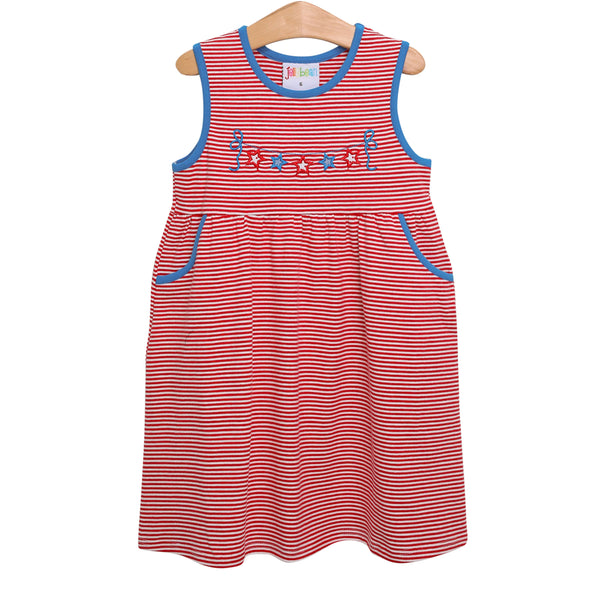 Patriotic Applique Twirl Dress