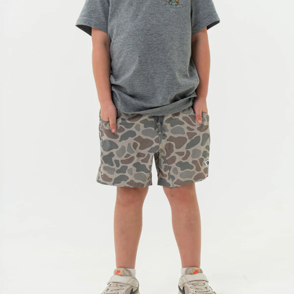 Youth Athletic Short- Classic Deer Camo