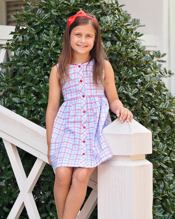 Patriotic Plaid Sammy Dress