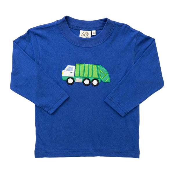 Garbage Truck LS Shirt - Royal Blue