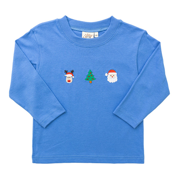 Santa's Merry Trio LS Shirt