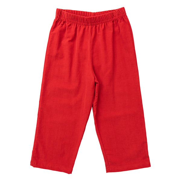 Corduroy Pants -Deep Red