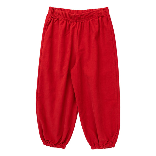 Corduroy Bloomer Pants -Deep Red