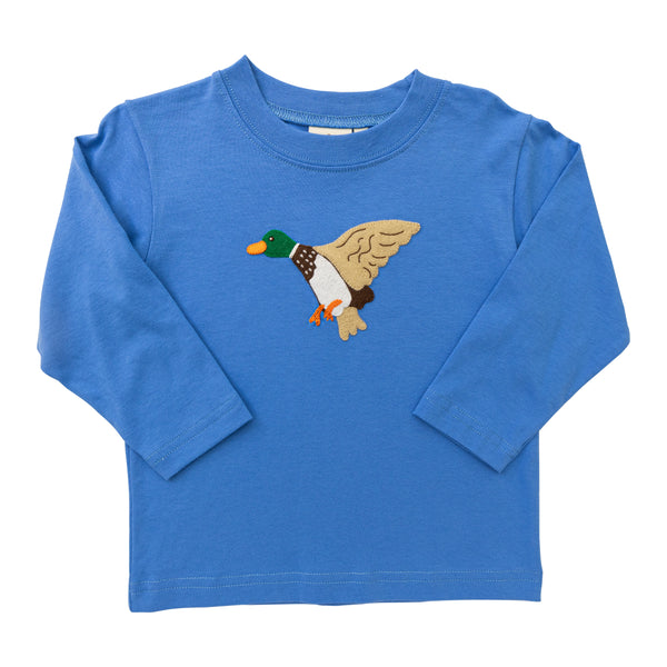 Flying Mallard LS Shirt -Blue