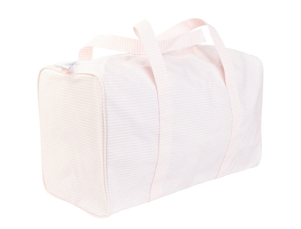 Pink Stripe Duffle Bag