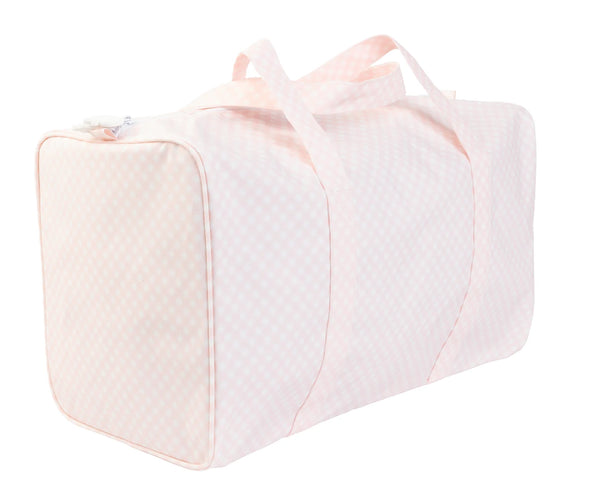 Pink Gingham Duffle Bag