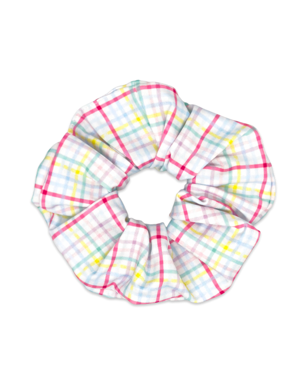 80's Baby Scrunchie- Palm Island Windowpane