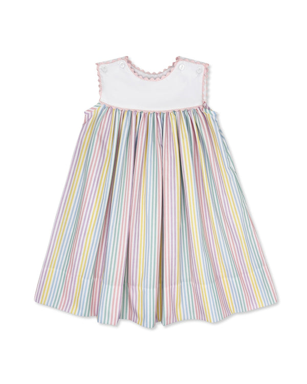 Charming Dress- Petunia Pinstripe