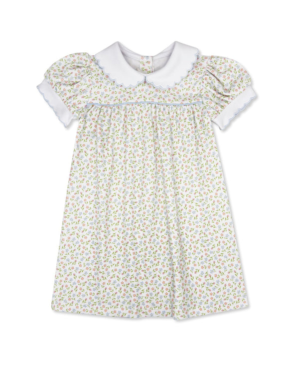 Special Moments Dress- Fairhope Floral, Bluffton Blue