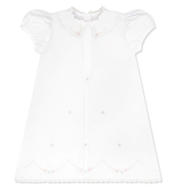 Ashtyn Dress- Blessings White/Blue