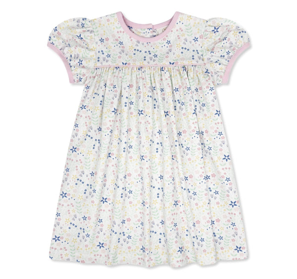 Mother May I Dress- Playful Petunia Floral w/ Paradise Pink