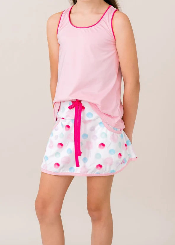 Tiffany Tennis Skort- The Sweet Life, Cotton Candy Pink, Power Pink